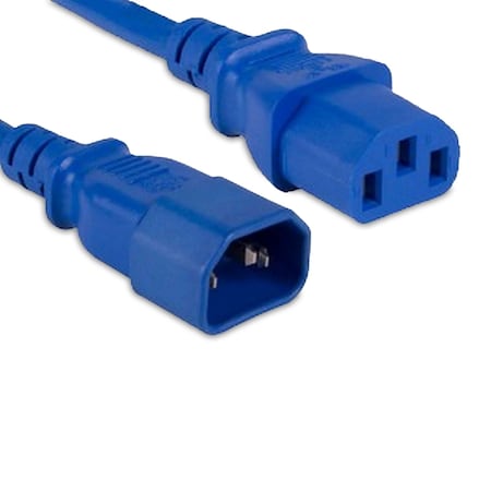 C13 To C14 3Ft Blue Pwr Extension Cord
